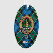 Clan Kirkpatrick Crest sur Tartan (devant)