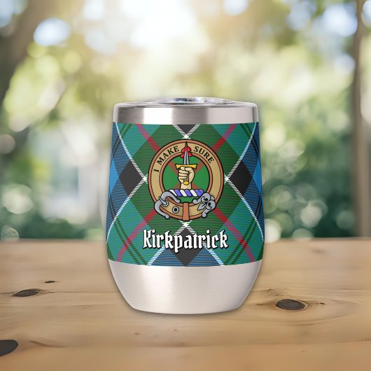 Clan Kirkpatrick Crest sur Tartan