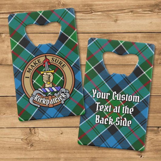 Clan Kirkpatrick Crest sur Tartan