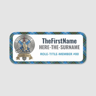 Clan Kirkpatrick Society - CKS Naambadge #2 Naamplaatje