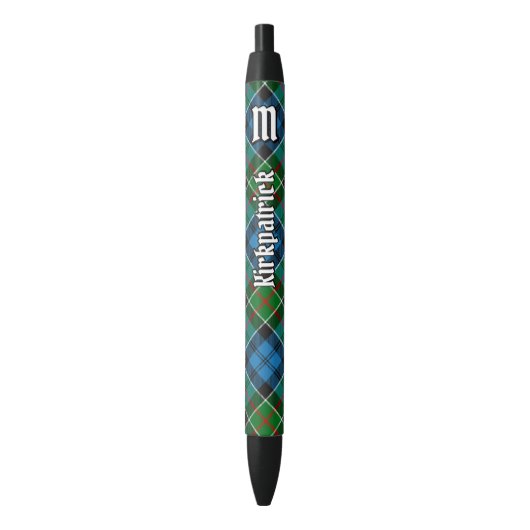 Clan Kirkpatrick Tartan Zwarte Inkt Pen (Voorkant Verticaal)