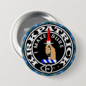 CLAN KIRKPATRICK WAPEN RONDE BUTTON 7,6 CM (Voorkant /achterkant)