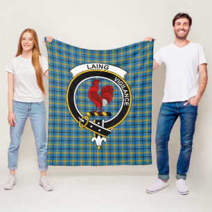 Clan Laing Hunting Tartan Pset Fleece Deken
