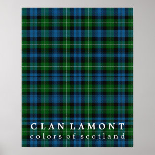 Clan Lamont Colors of Scotland Tartan Poster
