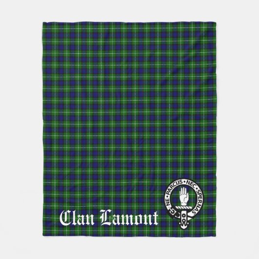 Clan Lamont Tartan Fleece Deken (Voorkant)