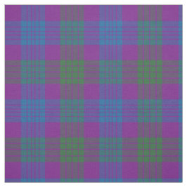 Clan Lang Tartan Paarse, Groene en Blauwe Plaid Stof
