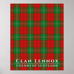 Clan Lennox Colors of Scotland 2 Tartan Pset Poster