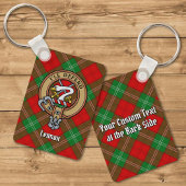 Clan Lennox Crest over Tartan Sleutelhanger