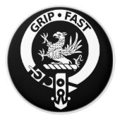 Clan Leslie Crest Badge Drawer Pulls Keramische Knop (Voorkant)