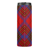 Clan Leslie Crest over Red Tartan Thermosbeker (Achterkant)