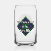 Clan Leslie Crest sur la chasse Tartan (Verso)
