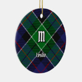Clan Leslie Hunting Tartan Keramisch Ornament (Rechts)