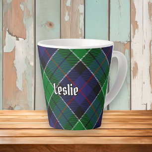 Clan Leslie Hunting Tartan Latte Mok