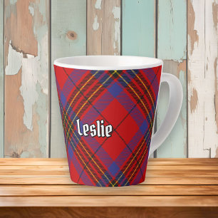 Clan Leslie Red Tartan Latte Mok