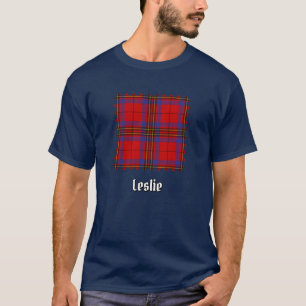 Clan Leslie Red Tartan T-shirt
