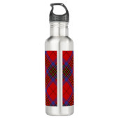 Clan Leslie Red Tartan Waterfles (Achterkant)