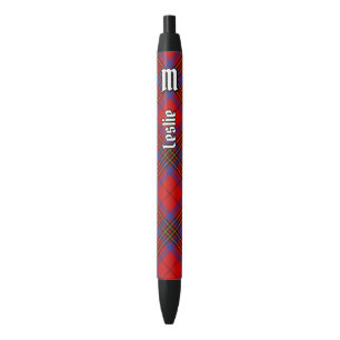 Clan Leslie Red Tartan Zwarte Inkt Pen