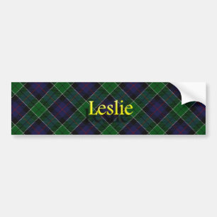 Clan Leslie Scottish Tartan Bumpersticker