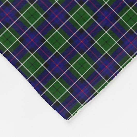 Clan Leslie Tartan Fleece Deken (Hoek)