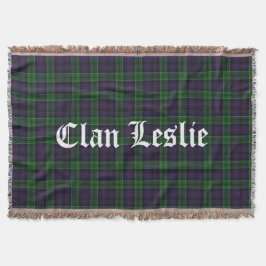 Clan Leslie Tartan Throw Deken