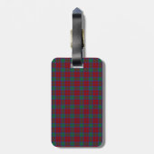 Clan Lindsay Tartan Bagagelabel (Achterkant verticaal)