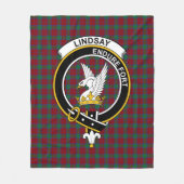 Clan Lindsay Tartan Pset Fleece Deken (Voorkant)