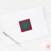Clan Lindsay Tartan Vierkante Sticker (Envelop)