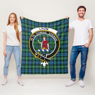Clan Lyon Hunting Tartan Pset Fleece Deken