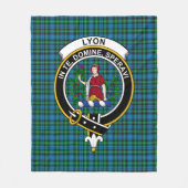 Clan Lyon Tartan Pset Fleece Deken (Voorkant)