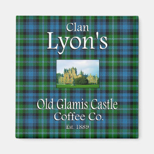 Clan Lyon's oude Glamis Castle Coffee Co. Magnet Magneet