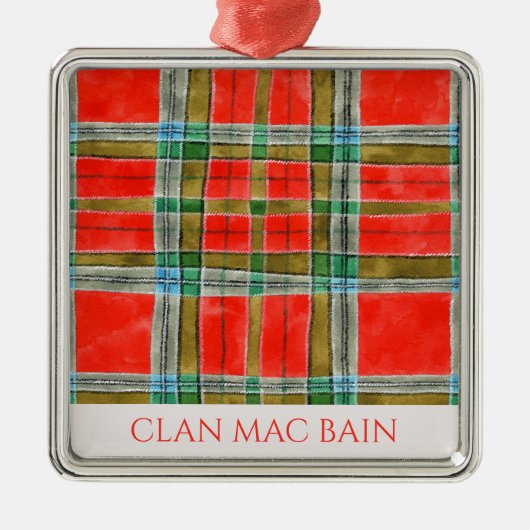 CLAN MAC BAIN Premium Carré Ornement (Devant)