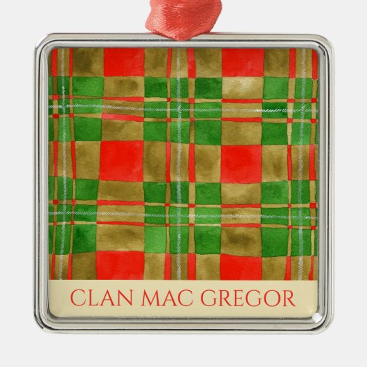 CLAN MAC GREGOR Premium Square Ornament (Voorkant)