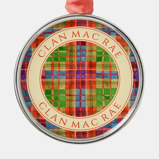 CLAN MAC RAE Premium Round Ornament (Voorkant)