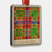 CLAN MAC RAE Premium Square Ornament (Rechts)