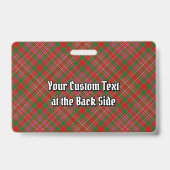 Clan MacAlister Badge Tartan (Arrière)