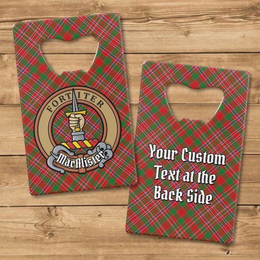 Clan MacAlister Crest sur Tartan