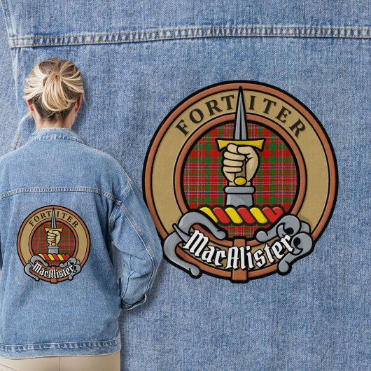 Clan MacAlister Crest sur Tartan