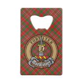 Clan MacAlister Crest sur Tartan (Devant)