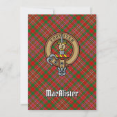 Clan MacAlister Crest Uitnodiging (Achterkant)