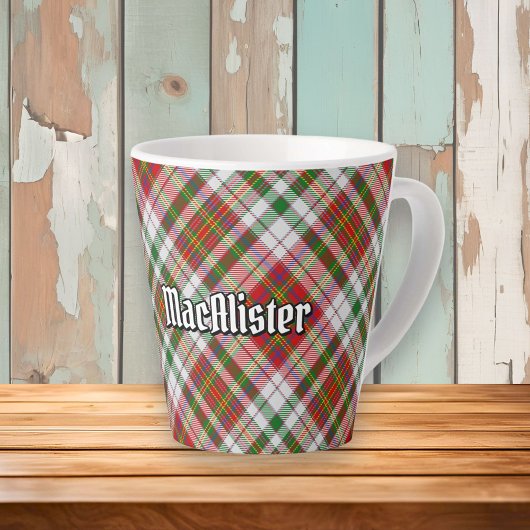 Clan MacAlister robe Tartan Latte Mug