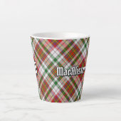 Clan MacAlister robe Tartan Latte Mug (Devant)