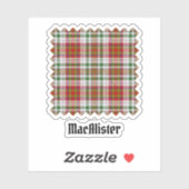 Clan MacAlister Sticker Tartan (Feuille)