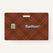 Clan MacAlister Tartan Badge (Voorkant)