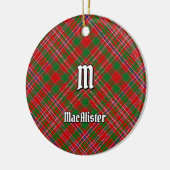Clan MacAlister Tartan Ceramic Ornament (Links)