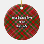 Clan MacAlister Tartan Ceramic Ornament (Achterkant)