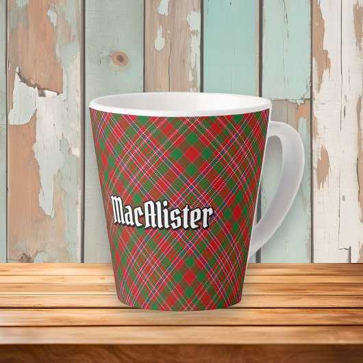 Clan MacAlister Tartan Latte Mok