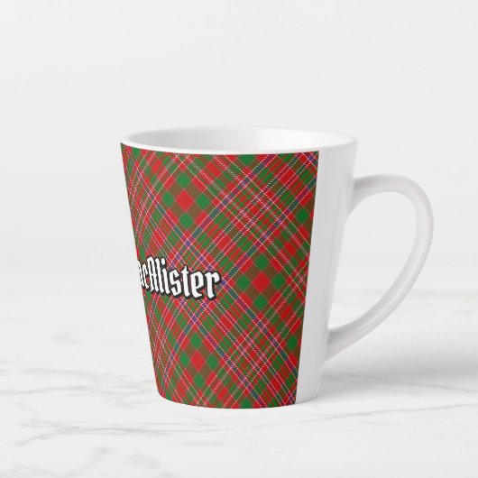 Clan MacAlister Tartan Latte Mug (Droite)