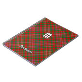 Clan MacAlister Tartan Notitieboek (Linkerzijde)