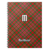 Clan MacAlister Tartan Notitieboek (Voorkant)