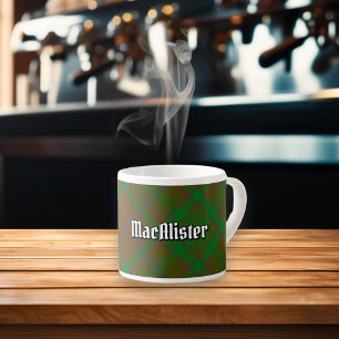 Clan MacAlister van Glenbarr Hunting Tartan Espresso Kop